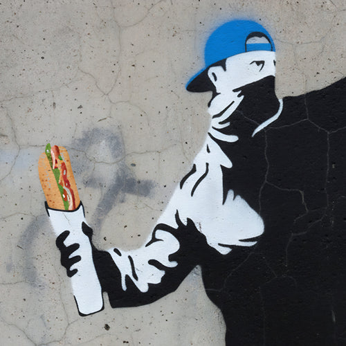 DC Sandwich Thrower Framed Art Print