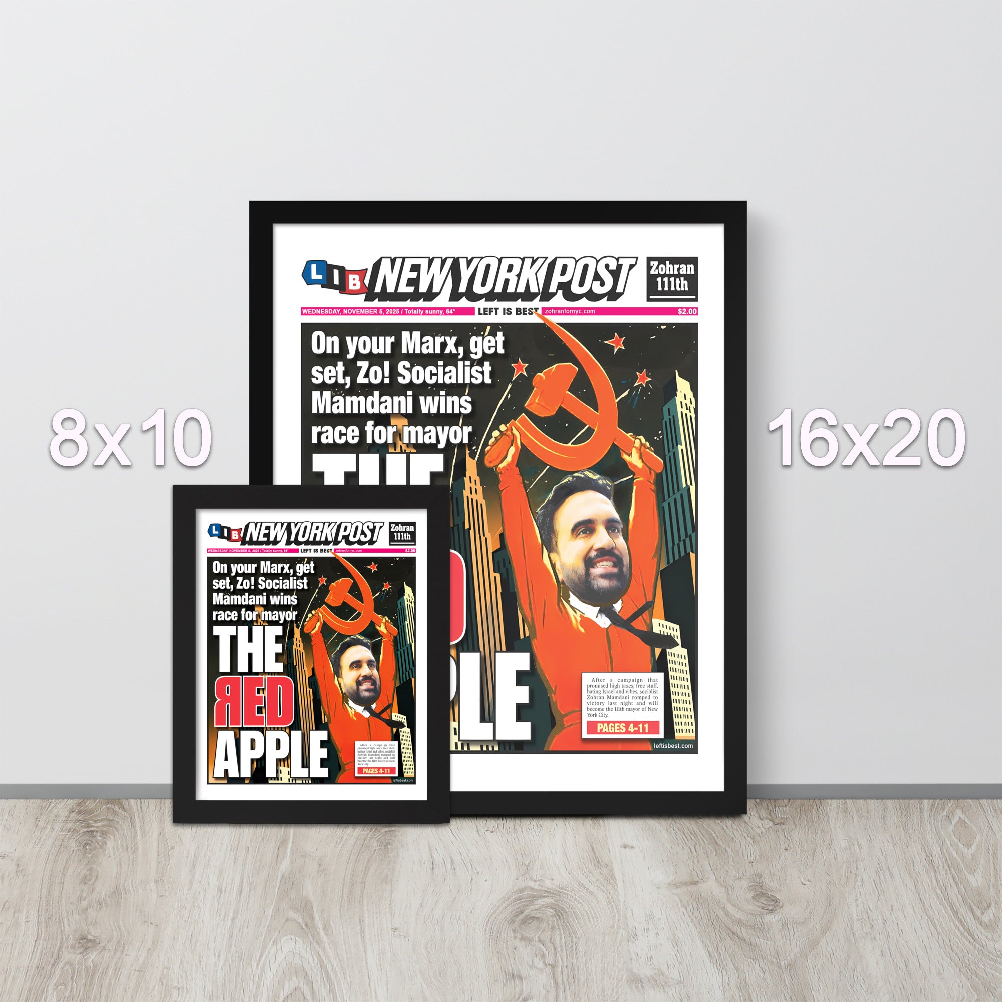 The Red Apple Mamdani NY Post Cover