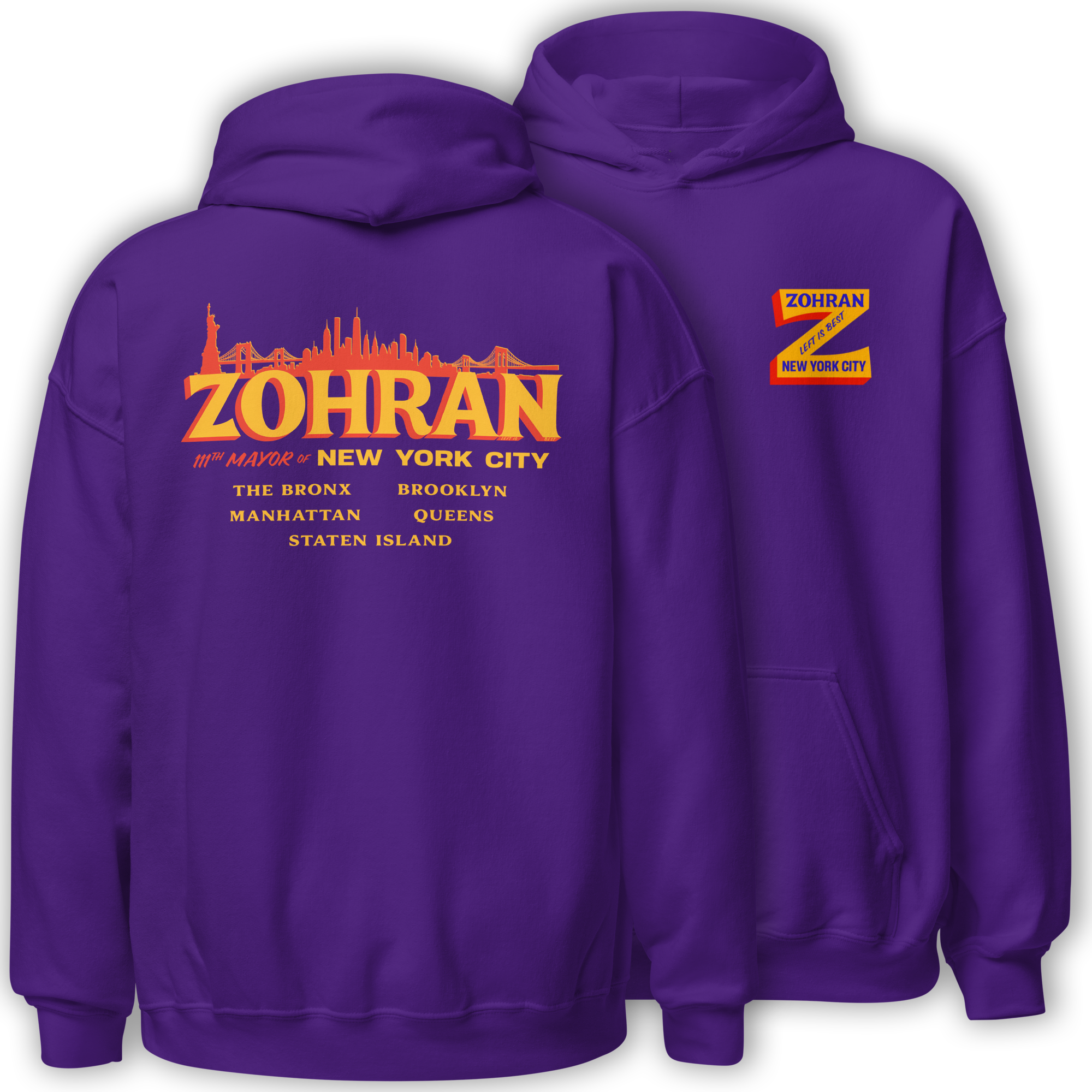 Zohran Inaugural NYC Mayor Hoodie, 111th Mayor of New York City